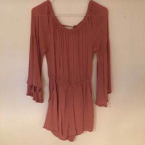 Bell sleeved romper